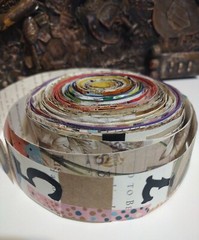 ribbon paper roll scrap booking old fashion Glue Books all crafts