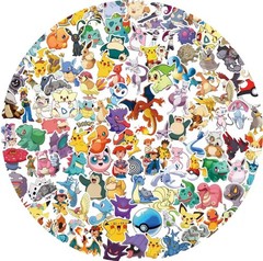 200Pcs Cute Pikachu Pokemon Stickers Kawaii Laptop Phone Stickers Kid Gift