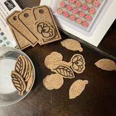 Stampin Up Crafting Supplies Rhinestones Gems Sequins Cork Self Adhesive Lot/7
