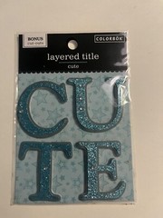 Baby Boy Scrapbook Embellishments – Foam Shapes, Layered Cut Out, Sparkle Shapes