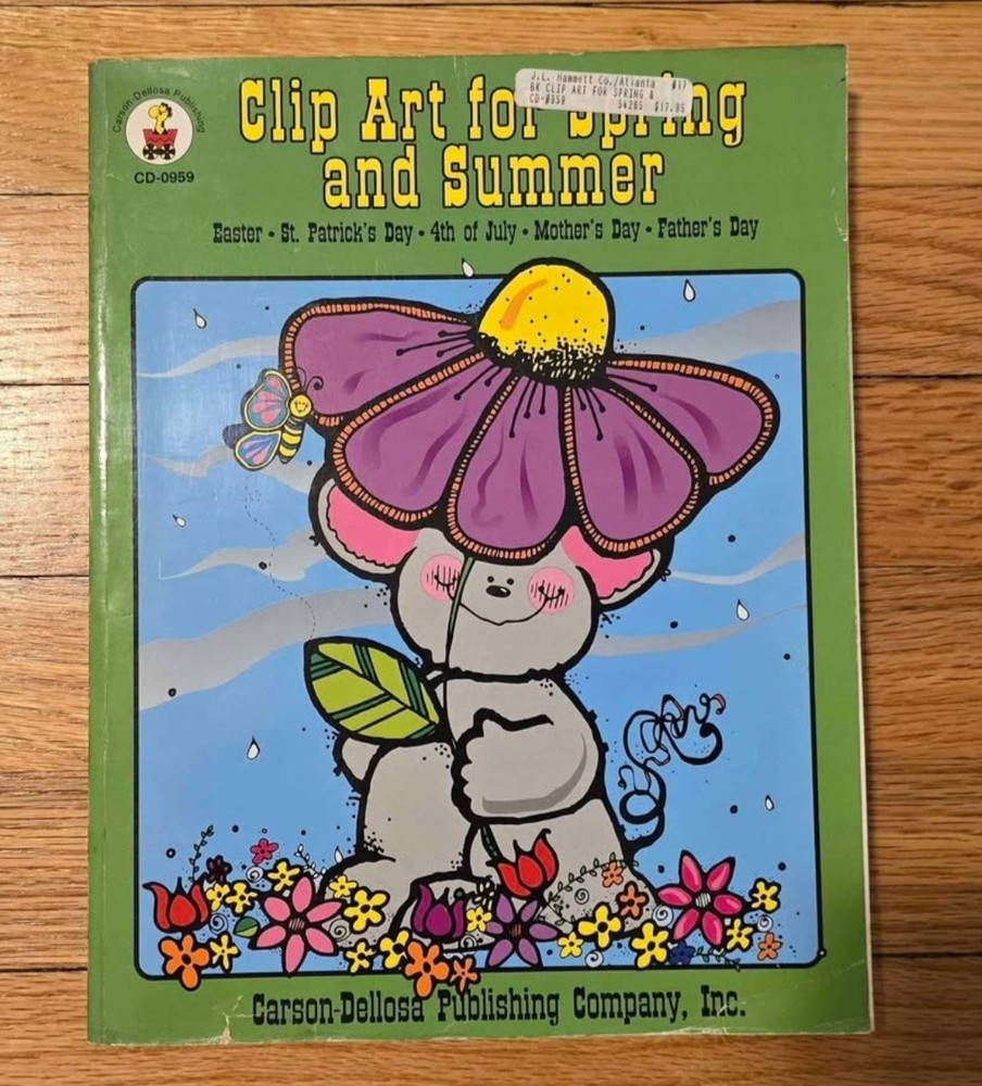 Carson-Dellosa Clip Art Book Spring Summer Holidays Animals Patriotic