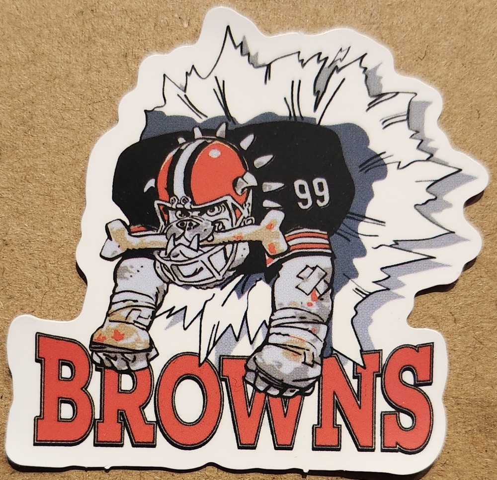 Cleveland Browns die-cut decal sticker
