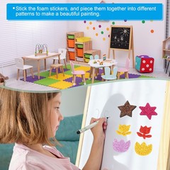 120 x Foam Stickers EVA Self Adhesive Glitters Foam Shape Sticker Craft Supplies