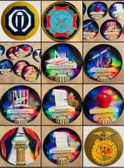 Mylar Sticker 2″ Trophy Party Favor Teacher VFW FFA Scrapbook 5/.99 You Choose