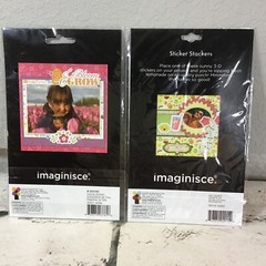 Imaginisce Scrapbooking Stickers Stackable Autocollants Lot Of 2 Packs