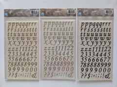 Deja Views C-Thru Vtg Inspired Yesterday Gold Silver Black Letters Nos Stickers