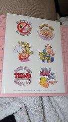 Vintage Current Inc Stickers Food Saver Sheet 1987