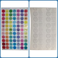 3 Sheets Vintage 1999 Sandylion Kromekote Prismatic Stickers Party/Stars/Smiley