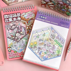 20 Sets 3D Sticker Therapy Scene Material Book,Diy 3D House Stickers Set for Adu