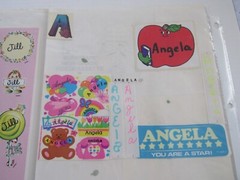 Angela Jill & Alphabet STICKERS – SHEETS & SINGLES – VARIOUS BRANDS – VINTAGE