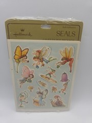 VTG Hallmark Stickers Seals Fairy Pixie 1981 New Sealed Package 4 Sheets