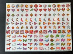 Vinatge 1996 Binney & Smith Inc Stickers (4 Sheets) – Scrapbooking Embelishments