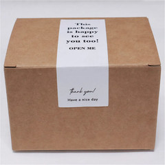 100PC Box Seal Labels THANK YOU Christmas Business Gift Decor Scrapbook Sticker⊥