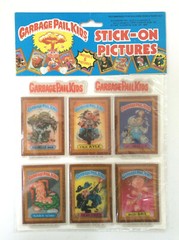 VINTAGE 80s GARBAGE PAIL KIDS + CABBAGE PATCH KIDS VINYL STICKERS – SUPER RARE!