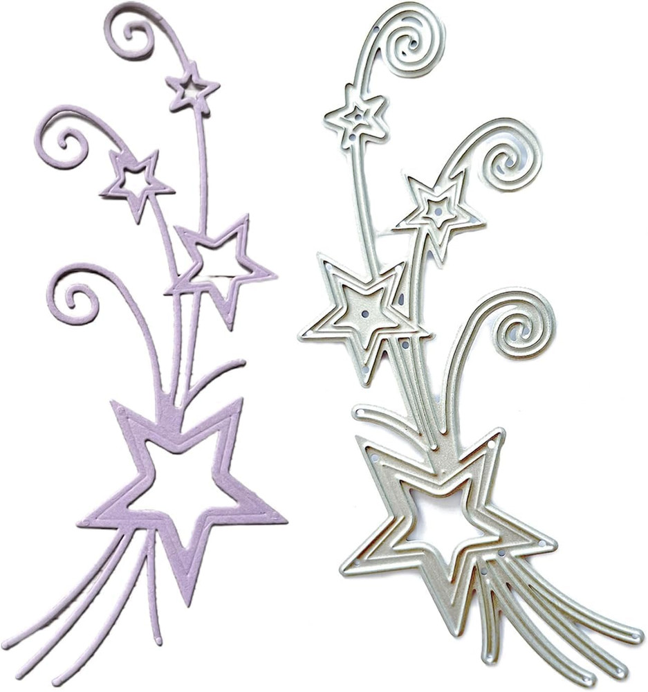 Star Die Cut for Card Making, Scrapbooking Die-Cuts, Hollow Out Star Metal Cutti