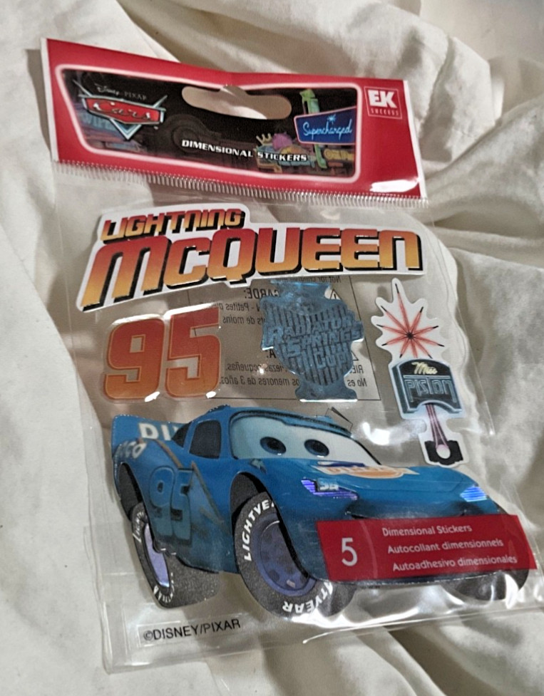 Jolee’s Boutique Disney Pixar Cars Lightning McQueen Scrapbook Sticker Pack