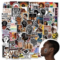 100 pcs BLM Stickers, Human Rights, Hydro flask laptop no residue, 099