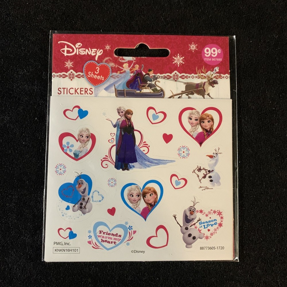Disney FROZEN Stickers 36 Stickers – 12 Designs. New. Stickerfitti