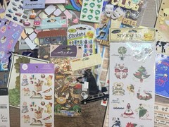 Large Scrapbook Sticker And Embellishment Lot 60 Packs New Stickers Loose Sheets