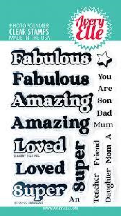 AVERY ELLE ACRYLIC STAMP SET – FABULOUS