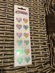 Sandylion Vintage Stickers Earth Hearts Mop Rare