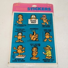Vintage 1978 Hallmark Garfield The Cat Stickers New Sealed 4 Sheets
