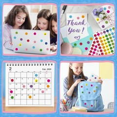 7200 Pcs Colorful Round Mini Face Stickers Happy Face Decals for School, Cla…