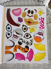 Create A Face Sticker Book NEW 18X12 INCHES