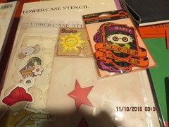 MIXED LOT OF CRAFTS-STICKERS-LETTERS-STENCILS–AND MORE–4 LBS.–#T 17A-5