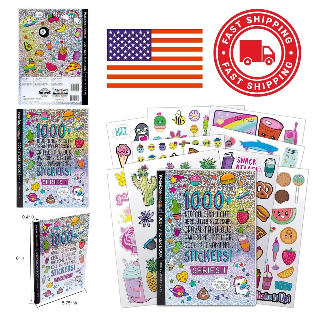 Ridiculously Cute Stickers for Kids 1000 Assorted Designs for Crafts and Gifts