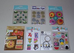 Sticker & Embellishment Lot – Pink Paislee, Recollections, K&Company, Jolee’s