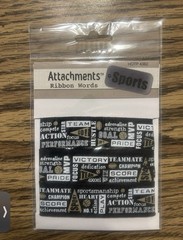 Hot Off The Press Attachments Ribbon Words New Lot of 4 School Girls Sports