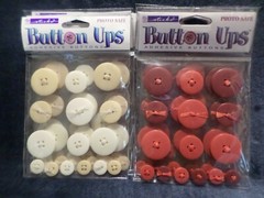 (6 Sheets) Scrapbooking Button Stickers Button Ups Photo Safe Adhesive Buttons