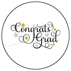 CONGRATS GRAD CLASS OF 2024 ENVELOPE SEALS LABELS PARTY FAVORS STICKERS