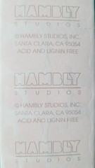 HAMBLY STUDIOS STICKERS PETS CATS MOUSE PRISMATIC GLITTER CARTOON RARE VINTAGE