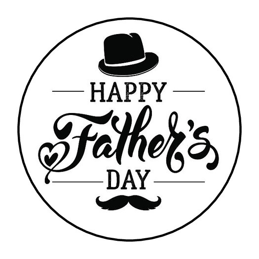 30 Happy Father’s Day Envelope Seals Labels Stickers 1.5″ Round