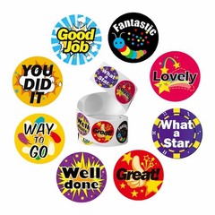 1000 Pcs 1 Inch Superhero Incentive Stickers for Teacher Motivational Reward
