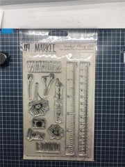New 49 & Market rubber stamp clear WANDER SET free USA ship