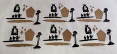 Christmas Die Cuts * Nativity Scene * 6 Sets * Kraft and Black Cardstock