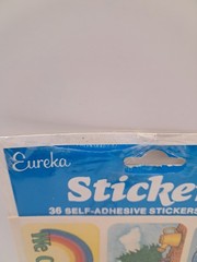 VTG Vintage Eureka Paper Magic Group 36 Stickers Pack Love Earth Day Recycle