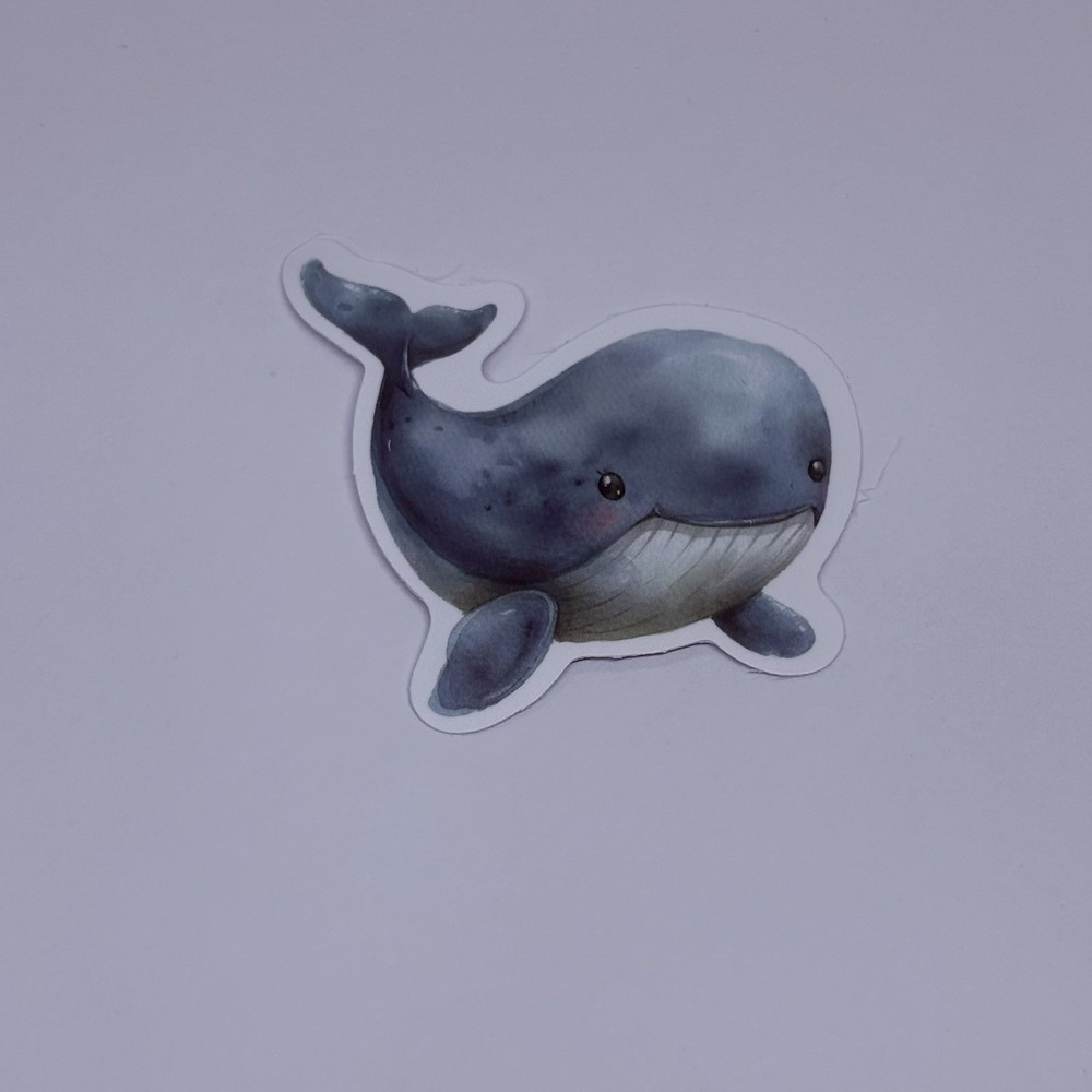 Cute Baby Whale Animal Sticker Vinyl Decal Journal Wall Fun Art Decor Tc9