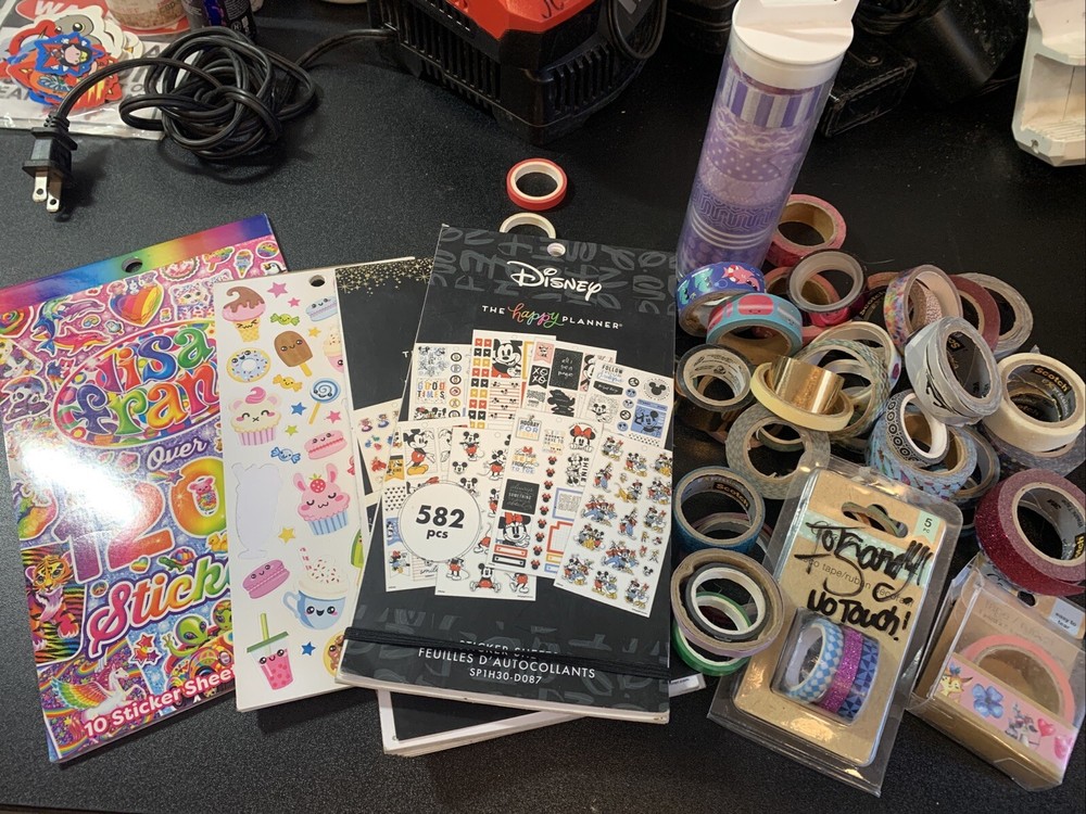 tape Disney The Happy Planner Lisa Frank Sticker Lot Scotch Duck Decorative