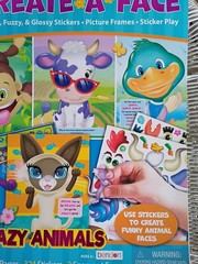 Create A Face Sticker Book NEW 18X12 INCHES