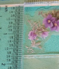 PK2 12pc individual Purple & Pink Floral Transparent Crafting Multiuse Stickers