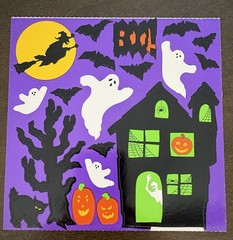 Vintage Mrs. Grossman’s Stickers-6 x 6-Easter, Halloween, Ark, Calendar 4 sheets