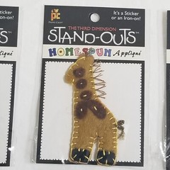 NEW Lot 7 Stand Outs Sticker Applique Iron On Animals Fish Frog Turtle Pig -C