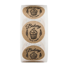 500pcs Kraft Paper “Handmade” Stickers Labels for Packaging NEW