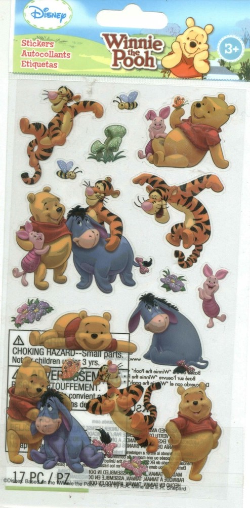 DISNEY WINNIE THE POOH TIGGER EEYORE PIGLET HONEYPOT Halloween Stickers PIck