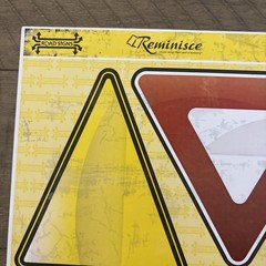 Reminisce Large Sheet Road Sign Stickers