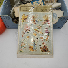 Vintage new sheets Hallmark Stickers Seals Fairy Pixie 1981 Package
